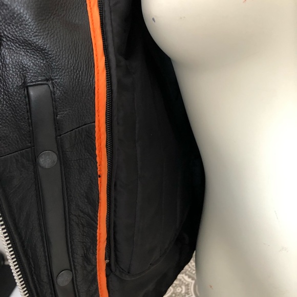 NWOT genuine leather motorcycle jacket - Picture 3 of 9